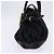 Bolso de mano de lona GG Gucci Negro Dorado Auth SW1542 - vista 4