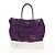 PRADA Borsa a Mano Nylon 2 vie Viola Oro Auth 138073M D'oro Porpora - vista 12