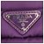 PRADA Borsa a Mano Nylon 2 vie Viola Oro Auth 138073M D'oro Porpora - vista 20