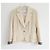 Dior x John Galliano Spring 1998 Lace Trim Cameo Button Jacket Cream - view 2