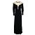 Vestido de noite em crepe de lã e malha preta La Perla