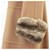 Autre Marque Abrigo de Conejo Rex Melton ADORE Beige Camello - vista 5