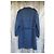 Autre Marque Trench Coat Blu Navy in Gabardine di Cotone M - vista 2