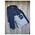 Autre Marque Trench Coat Blu Navy in Gabardine di Cotone M - vista 3