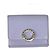 Bulgari Bvlgari lila Leder Dreifach-Brieftasche