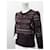 Maglione jacquard a motivo patchwork Etro viola scuro Nero Bordò  - vista 2