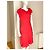 Vestido midi de seda coral rosa Valentino Roja - vista 4