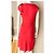 Vestido midi de seda coral rosa Valentino Roja - vista 6