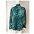 Dolce & Gabbana Blusa de seda azul con estampado de leopardo Negro - vista 5
