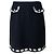 Gonna nera Moschino Couture in lana e seta Nero