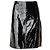 Falda moto de cuero patentado negro Gianni Versace