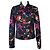 Versace Jeans Couture Graffiti Denim Jacke Schwarz Mehrfarben
