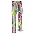 Pantalones 7/8 Versace Jeans Couture Blancos Flores Tropicales Algodón Multicolor