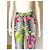 Pantalones 7/8 Versace Jeans Couture Blancos Flores Tropicales Algodón Multicolor - vista 4