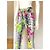 Pantalones 7/8 Versace Jeans Couture Blancos Flores Tropicales Algodón Multicolor - vista 6