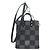 Louis Vuitton Damier Checkerboard Sac Plat XS Handbag Black - view 2