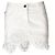 Minifalda Moschino Jeans blanca de algodón con ganchillo Blanco