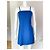 Blaues Versace Jeans Couture Trägerkleid - vista 3