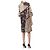 Robe Etro en laine imprimée marron beige orange - vue 3
