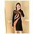 Thierry Mugler Strickkleid Schwarz Orange Geometrischer Print - Ansicht 2