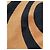Thierry Mugler Strickkleid Schwarz Orange Geometrischer Print - Ansicht 8