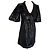 Ba&sh Samt Abendkleid Wet Emerisée TM Schwarz