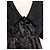 Ba&sh Samt Abendkleid Wet Emerisée TM Schwarz - Ansicht 12