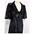 Ba&sh Samt Abendkleid Wet Emerisée TM Schwarz - Ansicht 7