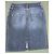 Falda de Denim de Doble Cintura Jean Paul Gaultier T S/M Azul - vista 14