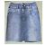Falda de Denim de Doble Cintura Jean Paul Gaultier T S/M Azul - vista 7