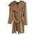 Autre Marque Abrigo con cinturón Cinzia Rocca de lana y alpaca camel Camello