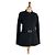 Cappotto lungo nero Thierry Mugler in lana e cashmere