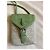 Borsa a tracolla Loewe Monogramma in cotone verde chiaro - vista 4