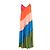 Abito Maxi Arcobaleno a Strati in Seta Multicolore di Carolina Herrera