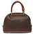 Céline Borsa a mano in tela Macadam CELINE in pelle PVC marrone oro Auth 141839 D'oro - vista 2