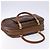 Céline Borsa a mano in tela Macadam CELINE in pelle PVC marrone oro Auth 141839 D'oro - vista 6