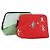 Bulgari Pochette BVLGARI Nylon 2Set Rosso Verde Auth bs29017