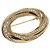 Spilla Christian Dior Metallo Dorato Auth 142053