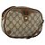 Borsa Sherry Line GG Supreme Web di GUCCI in PVC Beige e Oro 89 02 066 Auth 142438 D'oro