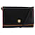 Céline Borsa a Spalla in Pelle Nera e Oro Auth BA5688 Nero D'oro