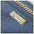 Borsa a spalla in tela Trotter Christian Dior con catena blu navy oro Auth 141878 - vista 18