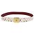 LOUIS VUITTON Monogramm Multicolor Gürtel LV Cut 35,8"" Weiß Auth 142762