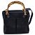 Borsa a mano in suede GUCCI Bamboo 2way Blu Navy Oro 000 2214 0316 Auth ep10732 D'oro - vista 13