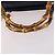 Borsa a mano in suede GUCCI Bamboo 2way Blu Navy Oro 000 2214 0316 Auth ep10732 D'oro - vista 8
