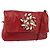 Miu Miu Bijoux Shoulder Bag Leather Red Gold Auth SW1539 Golden