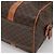 Céline Borsa a mano in tela Macadam CELINE in pelle PVC marrone oro Auth 142031 D'oro - vista 16