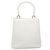 Borsa a mano Gancini in rattan bianco e oro Auth 141821 di Salvatore Ferragamo - vista 2