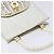 Borsa a mano Gancini in rattan bianco e oro Auth 141821 di Salvatore Ferragamo - vista 6