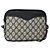 Gucci Borsa a Spalla GG Supreme in PVC Navy Gold 007 115 6428 8039 Auth ep10857