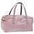 Bolso Boston PRADA de nailon rosa plata Auth 141532
